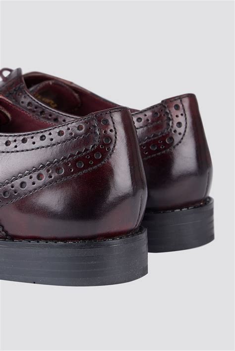 prada burgundy brogues street style